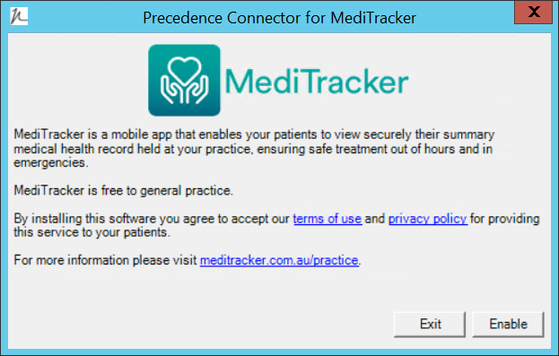 MediTracker enable
