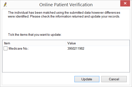 Medicare Online Patient Verification