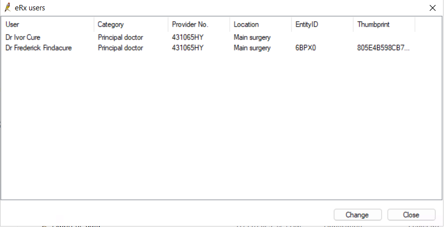 NASH certificate Entity IDs