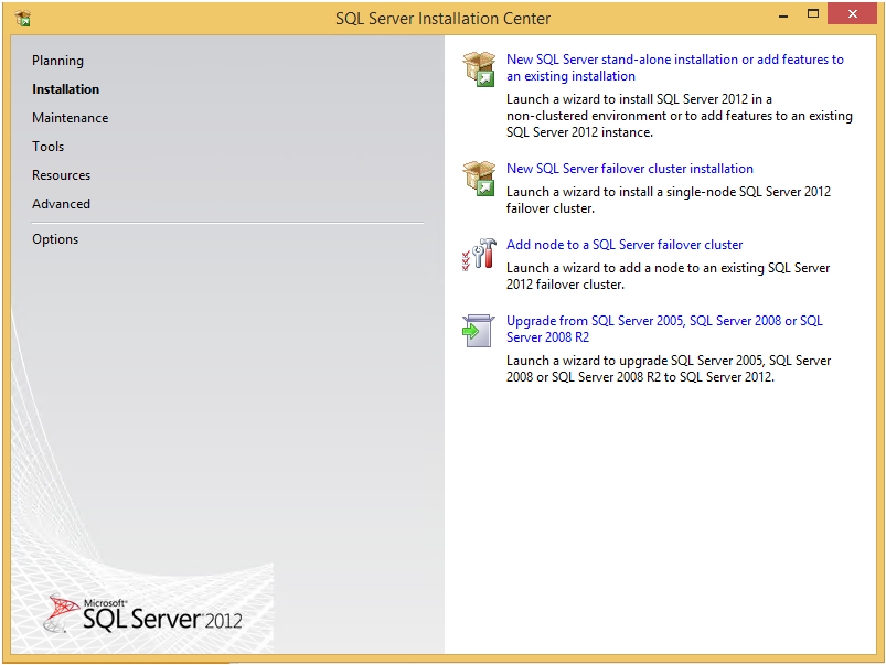 Upgrade to Full SQL Server screen 3