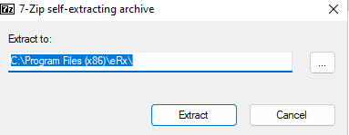 Extract file to erx folder