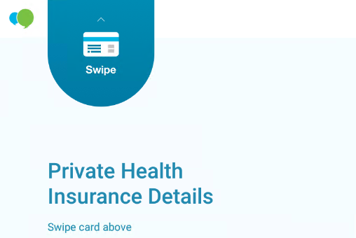 Swipe Private Health Insurance Details on CommBank terminal