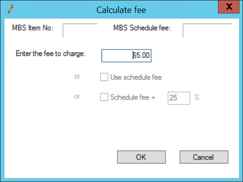 Calculate fee