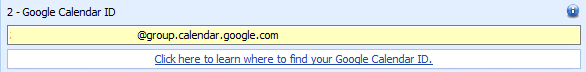 Google Calender ID 