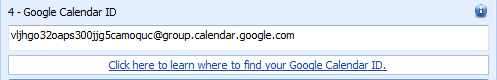 4. Google Calendar ID