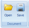1. Document toolbar