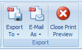 7. Export toolbar