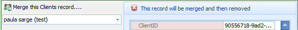 1. Merge this Client's Record