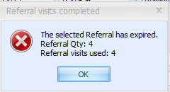 4. Referral has expired