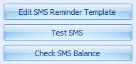 8. SMS Reminder testing buttons