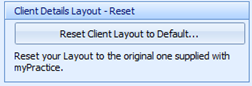 9. Client Details Layout - Reset