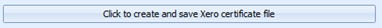 1. Create and save Xero certificate