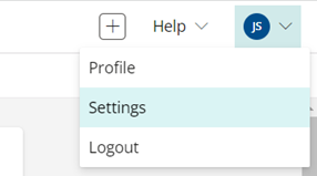 Click your profile icon, then select Settings.