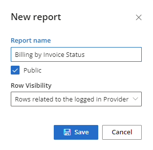 You can set row visibility in reports to only show rows relevant to the logged in provider if required.