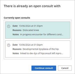 Multiple consultations