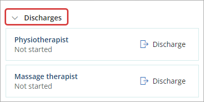 Multiple provider types for discharges