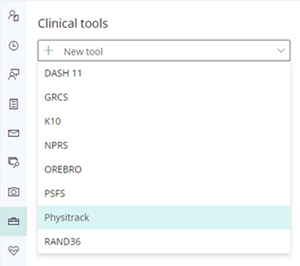 Clincal Tools Physitrack