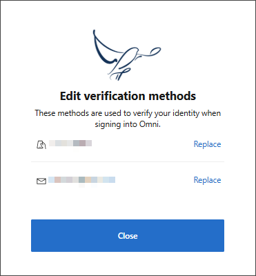 You can change either the mobile number or email address you wish to use for multi-factor authentication, or both.