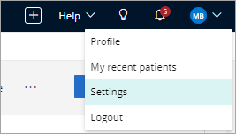 Click your profile icon, then select Settings.