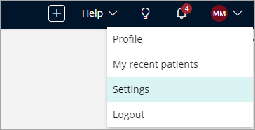 Click your profile icon, then select Settings.