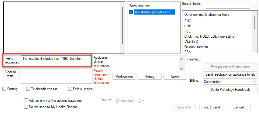Add a favourite test to GBR backmapping