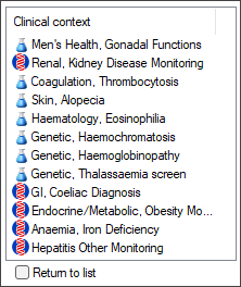 Updated clinical context from favourites
