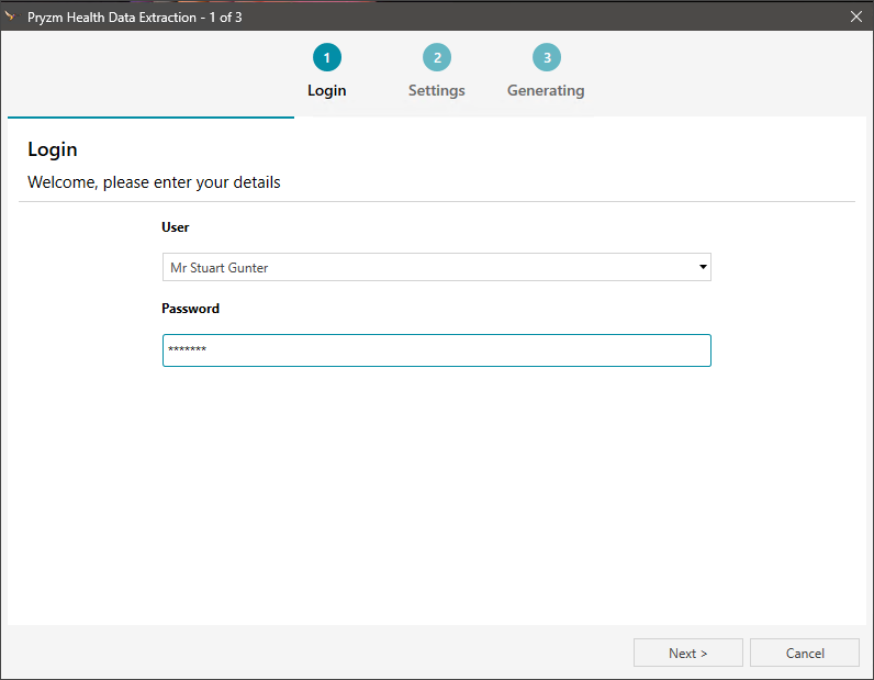 Reporting Tool for Pryzm