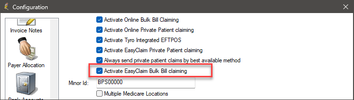 Activate EasyClaim Bulk Bill Claiming