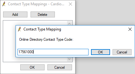 Add Contact Type Mapping