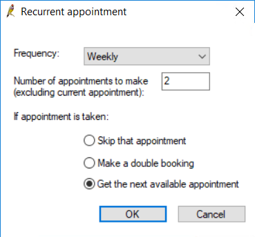 Recurrent appointment