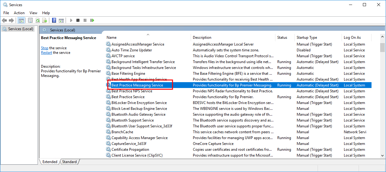 Bp Messaging Windows Service