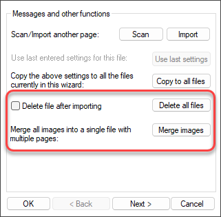 Merge options