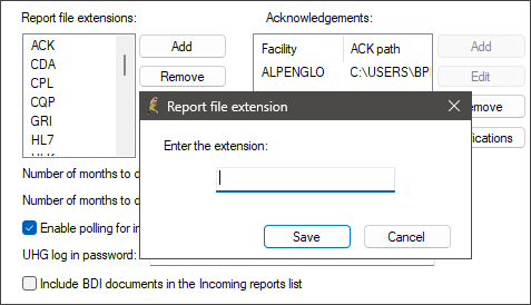 Add a report extension