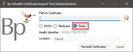 Strata Certificate Import