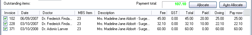 Processing a Payment Example One