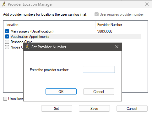 Add COVID location to provider