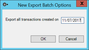 New Export Batch Options