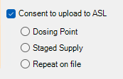 Consent to upload to ASL
