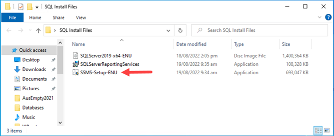 SSMS Install File