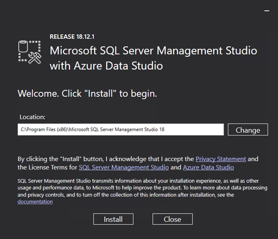 SSMS Install Location