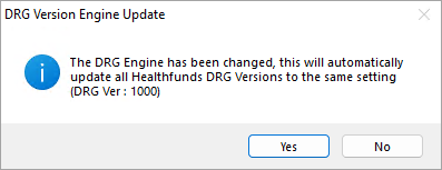 DRG Version Engine Update