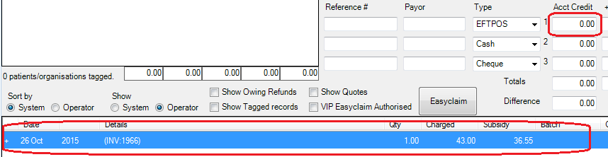VIP.net Manual tag in Payments