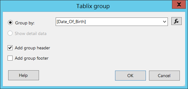 Add parent group select field